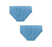 Leela Cotton Jungen Slip Denimblau 2er Pack Gr. 116
