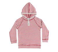 Leela Cotton Kinder Kapuzen Shirt - 2930 Ziegelrot/Beige 116