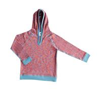 Leela Cotton Kinder Shirt mit Kapuze Flamme Gr.98/104