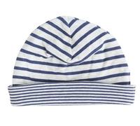 Leela Cotton Kinder Wende Beanie - 2661 Marineblau/Beige 86/92