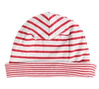 Leela Cotton Kinder Wende Beanie - 2661 Ziegelrot/Beige 98/104
