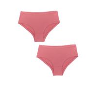 Leela Cotton Mädchen Hipster Verblühte Rose 2er Pack Gr. 128