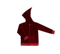 Leela Cotton Nicky Kapuzenjacke Bio-Baumwolle Jacke bordeaux 98-104