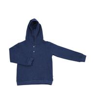 Leela Cotton Piquéstoff Hoodie Bio-Baumwolle Langarmshirt Kapuzenpullover 2023 indigo 128