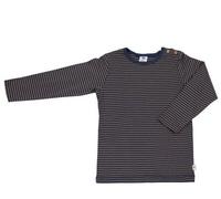 Leela Cotton Baby Kinder Langarmshirt Ringelshirt Bio-Baumwolle T-Shirt Shirt Jungen Mädchen Gr. 50/56 bis 128 (74/80, ingwer-Indigo)