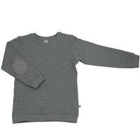 Leela Cotton Sweatshirt Piquestoff Bio-Baumwolle Langarmshirt Sweatpullover grau 86-92