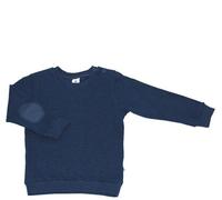 Leela Cotton Sweatshirt Piquestoff Bio-Baumwolle Langarmshirt Sweatpullover indigo 128