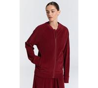Leela Cotton Unisex Baseballjacke Bordeaux XS