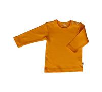 Leela Cotton Unisex Kids Langarmshirt,gelb T-Shirt, Sonnengelb, 74/80