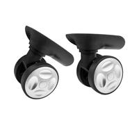 LeeQinersw 2X Ersatzrollen für Gepäck, geräuschlose Lenkrollenreparaturen, 360° drehbare Reisekofferrollen für Garage, Einkaufswagen und Outdoor-Einkaufswagen