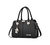 LeeQinersw Damen-Umhängetasche mit Reißverschluss, großes Fassungsvermögen, für Mama, Muttertagsgeschenk, Party, Schwarz