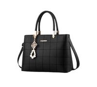 LeeQinersw Damen-Umhängetasche, Trendige Handtasche für Mama, Valentinstagsgeschenke, Urlaub, Alltag, Schwarz