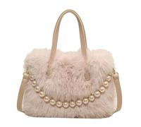 LeeQinersw Flauschige Tragetasche, Tragbare, Lässige Geldbörse, Handtasche mit für Pendler Und Dates