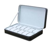 LeeQinersw Uhrenaufbewahrungsetui, Uhrenbox, Aufbewahrungsbehälter, Präsentationsorganizer für Outdoor-, 12 Fächer, 33 X 20 X 11.5 cm