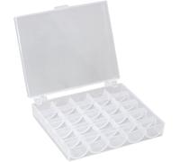 Leerer Spulenkasten aus Kunststoff Für Nähmaschinen, Nähmaschinen-Spulen-Organizer, Transparente Aufbewahrungsbox Für 25 Spulen