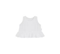 Leevje Rüschen Musselin Top - 98/104 / white / 100% Bio Baumwolle
