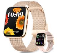 Lefitus Smartwatch Damen mit Telefonfunktion, 1.85" Fitnessuhr Damen mit Herzfrequenz SpO2 Schlafmonitor, 120+ Sportmodi Schrittzähler Uhr, IP68 Wasserdicht Smart Watch für Android iOS