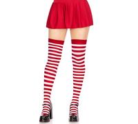 LEG AVENUE Damen Striped Strumpfhose, Weiß, Einheitsgröße EU