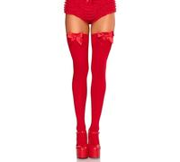 LEG AVENUE Damen Thigh Highs-625522003 Strumpfhose, Rot, Einheitsgröße Große Größen EU