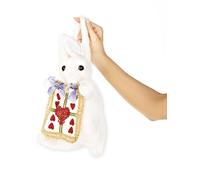 Leg Avenue Handtasche in Hasenform, 1 Stück, White, Gold