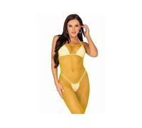 Leg Avenue Knöchellanges Netzkleid One Size Gelb