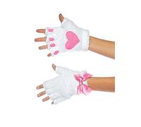 Leg Avenue Plush Handschuhe white One Size