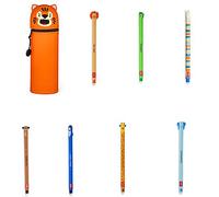 Legami 2-in-1 Federmäppchen Tiger Silikon + löschbare Stifte