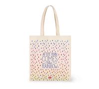 Legami - Baumwolltasche, Innentasche, mit Blas, langer Griff, umweltfreundlich, 38,5 x 42 cm, Thema After Rain, After Rain, Taglia unica, Utility
