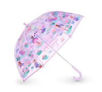 LEGAMI - Dancin' In The Rain Kinderregenschirm, Fairy Motiv, winddichte Struktur, manuelle Öffnung, Stoffverschluss mit Platz für Namen, Hakengriff, 73x65 cm