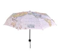Legami - Faltbarer Regenschirm, Ø 100 cm, aus Polyester, Gestell aus schwarzem Stahl, Griffe aus Kunststoff, leicht, winddichte Struktur, Tasche im Lieferumfang enthalten, Travel, Small, Casual