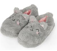 Legami - Hausschuhe Cosy Slippers, Kitty Thema, Small, Größe EU 35-38, UK 2½ - 5, Gummisohle, Waschmaschinengeeignet