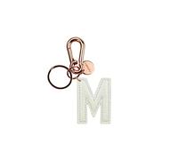 Legami INK0013 My Initial Schlüsselanhänger M Weiß, weiß, Taglia unica