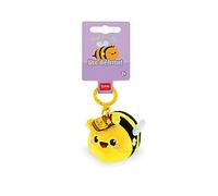 Legami Plüsch-Schlüsselanhänger Super Soft Bee – Zink-Karabiner, mit Gravur, 7 x 11 cm, Gelb S