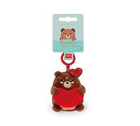Legami - Schlüsselanhänger Super Soft! Teddy Bear Motiv, Plüsch-Schlüsselanhänger, Anhänger mit eingravierter Botschaft und Karabinerhaken aus Zink, 7x11 cm