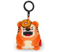 Legami -SchlüsselanhängerSuperSoft mitTiger-Thema, Pelucheschlüsselanhänger, AnhängermitGravurundKarabinerhaken ausZink,7x11cm