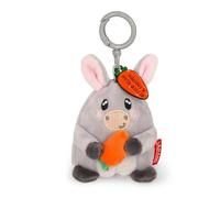 Legami Plüsch-Schlüsselanhänger Donkey – Super Soft, mit Gravur, Zink-Karabiner, 7×11 cm