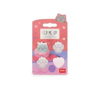 Legami - Mini-Haarclips Kitty 4-er