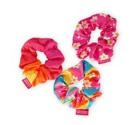 Legami - Set von 3 Hair Scrunchies Hair We Are, Haarband, Bungee-Riemen mit Satin-Effekt-Stoff, Daisy-Thema