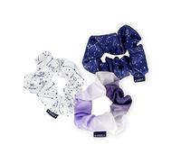 Legami - Set von 3 Hair Scrunchies Hair We Are, Haarband, Bungee-Riemen mit Satin-Effekt-Stoff, Stars-Thema