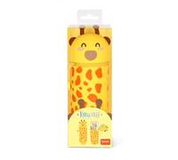LEGAMI - 2-in-1 Weiche Silikontasche - Kawaii, Giraffe Schultasche, Tischstifthalter, Reißverschluss, Silikon, Stiftetasche Buntstifte Marker, H 18,5 cm