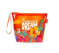 Legami - Strandtasche für Damen, Pochette mit Reißverschluss und seitlicher Schlaufe, Badeanzug- und Strandzubehörtasche, Strandtasche, ideal für Mädchen und Frauen, 20 x 16 cm
