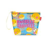 Legami Strandtasche Pufferfish Damen – Reißverschluss, Seitenriemen – Blau 20 x 16 cm