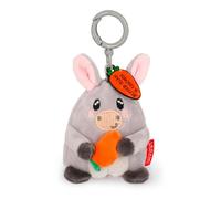 Legami Plüsch-Schlüsselanhänger Donkey – Super Soft, mit Gravur, Zink-Karabiner, 7×11 cm