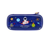 LEGAMI - Wonderwow Federmäppchen, Space Motiv,2 Fächer und Stifthalter innen, Innenfach mit Netzstoff, Reißverschluss, 23 x 11 x 5 cm