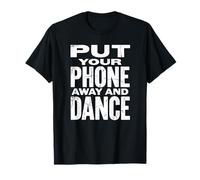 Legen Sie Ihr Handy Weg und tanzen Sie | Distressed Music Festival T-Shirt