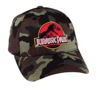 Legend Icon Offizielle Jurassic Park Snapback-Baseballkappe - Unisex-Kappe | Verstellbare Kappe mit Schirm | Streetwear, Einheitsgröße, Camouflage