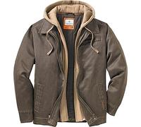Legendary Whitetails Herren Dakota Jacke mit Durchgehendem Reißverschluss, Wintermantel für Herren, Robuste Gewachste Baumwolle, Canvas, Oberbekleidung mit Kapuze, Trucker, Western-stil, Kleidung Jacke