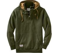 Legendary Whitetails Herren Tough As Buck Action 1/4-reißverschluss Kapuzenpullover, Loden, X-Large