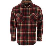 Legendary Whitetails Herrenhemd mit Langen Ärmeln, Fleece, Knopfleiste, lässige Passform, dick, schwer, Red Cabin Wood Plaid, XX-Large
