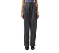 Bundfaltenhose LEGER "Kora, LeGer by Lena Gercke", Damen, Gr. 36, N-Gr, dunkelgrau, Web, Obermaterial: 100% Polyester, regular fit lang, Hosen, Regular fit (50893501-36) dunkelgrau